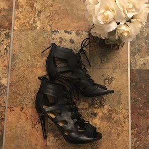 Guess Tie-up Cutout Sandals